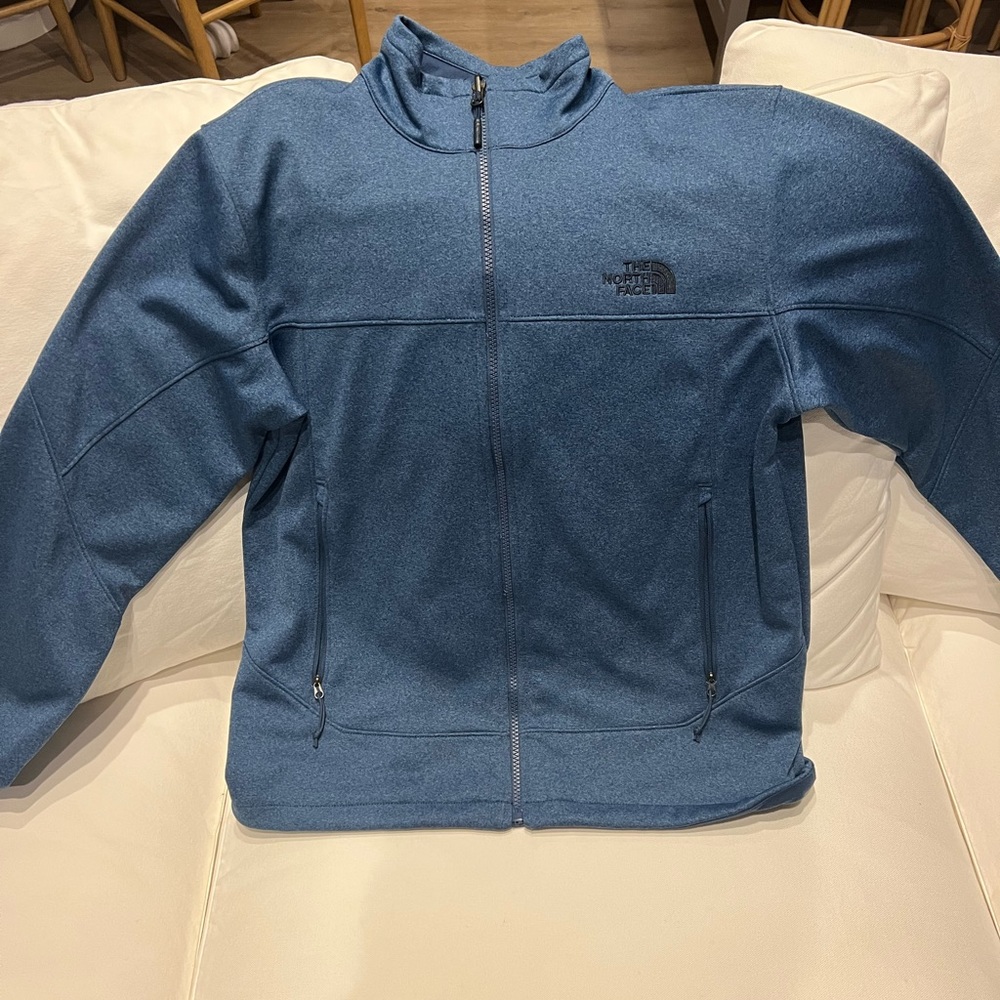 Mens Northface zip up - size medium - heather blue